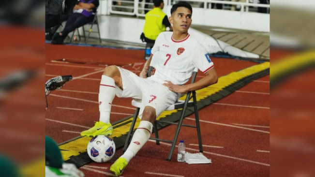 Marselino Ferdinan selebrasi usai cetak gol lawan Arab Saudi. [Instagram]